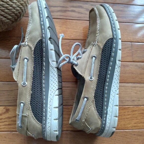 Men's Sperry Top-Sider Billfish 3-Eye Leather Boat Shoe Size 10.5 - Picture 5 of 9